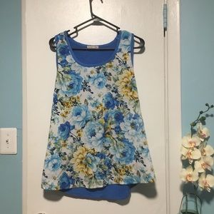Established Floral Tank Top